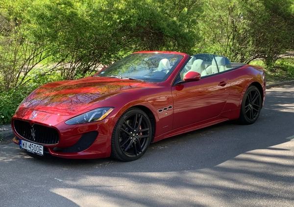 Maserati GranCabrio cena 299000 przebieg: 40700, rok produkcji 2015 z Warszawa małe 562